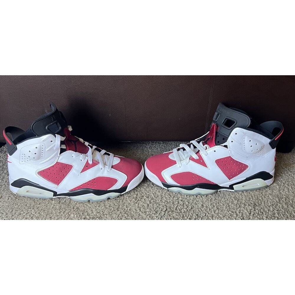 2021 NIKE AIR JORDAN 6 RETRO WHITE CARMINE RED BLACK INFRARED CT8529-106 9.5